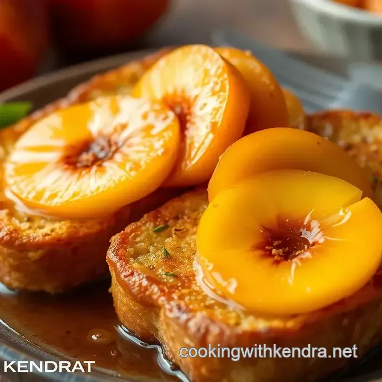 Sautéed Peaches French Toast Delight