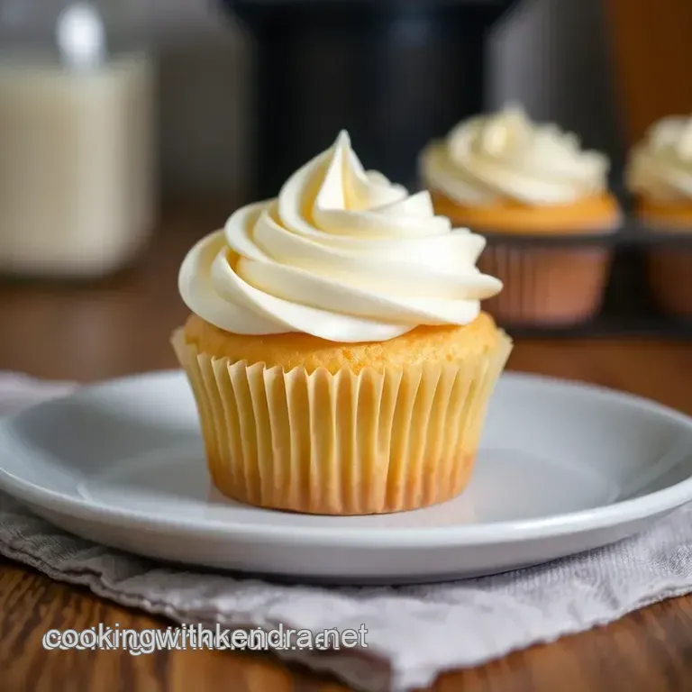 Deliciously Dairy-Free Vanilla Cupcakes presentation
