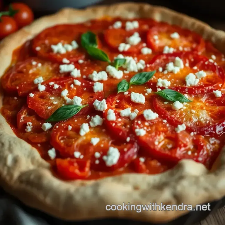 Deliciously Savory Tomato Pie presentation