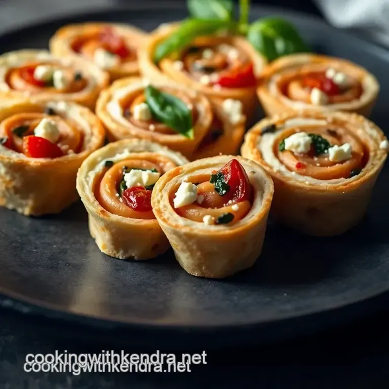 Delightful Mediterranean Pinwheel Appetizers presentation