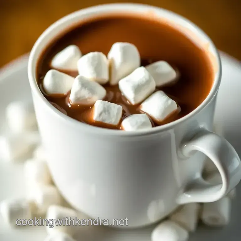 Deluxe Hot Chocolate with Marshmallows presentation