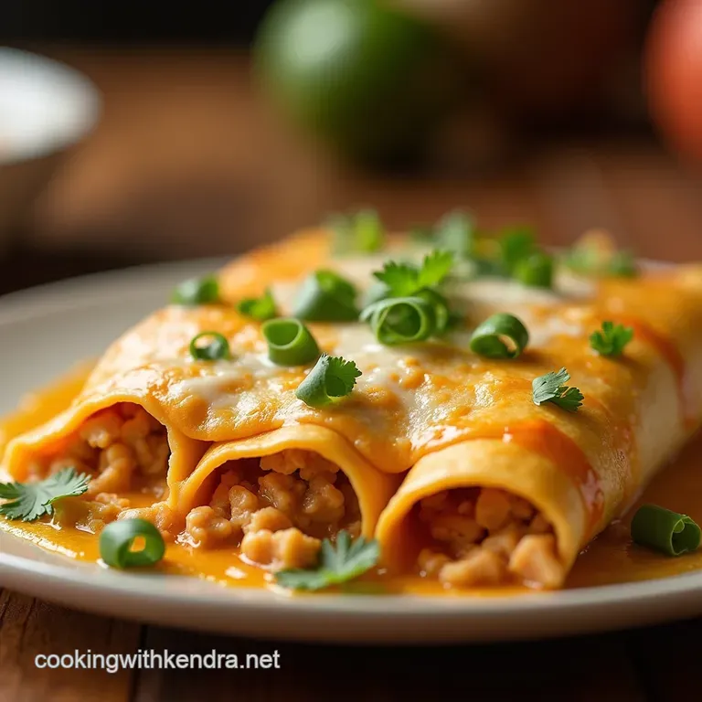 Ultimate Dreamy White Chicken Enchiladas Enchiladas Suizas Style presentation