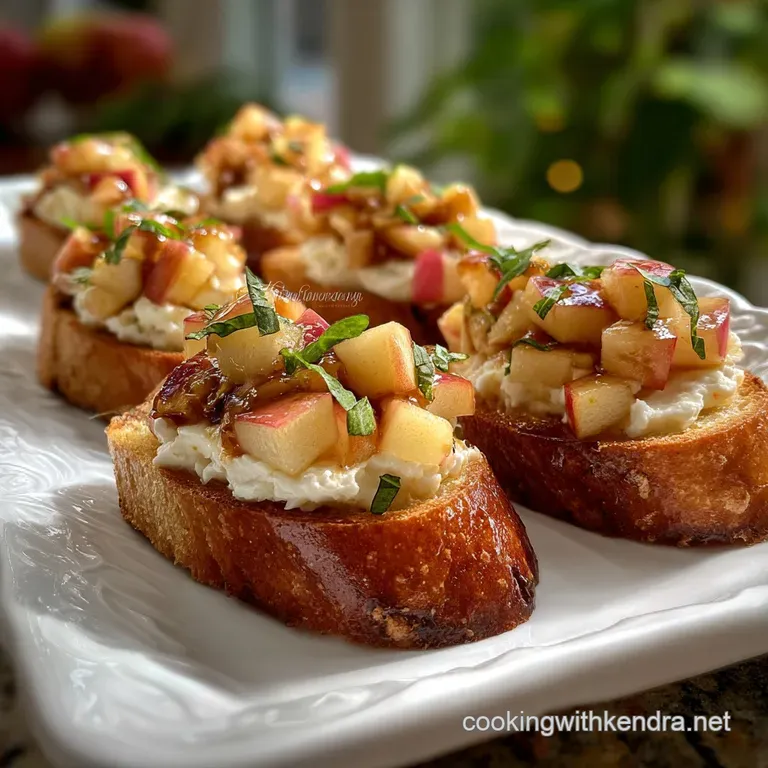 Dubliner Apple Crostini: Savory Sweet Bites presentation