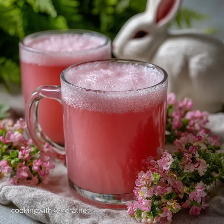 The Iconic Easter Bunny Punch: Fizzy Pink presentation