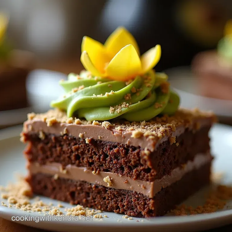 Easter Dirt Cake Chocolate Avocado Cream Dream presentation
