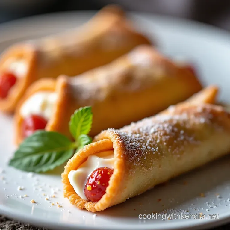 Crispy Creamy BiteSized Sicilian Cannoli Jewels