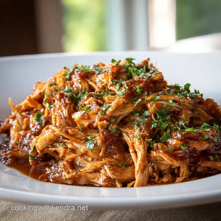The Easy Peasy Slow Cooker Bbq Pulled Chicken Set It and Forget It presentation