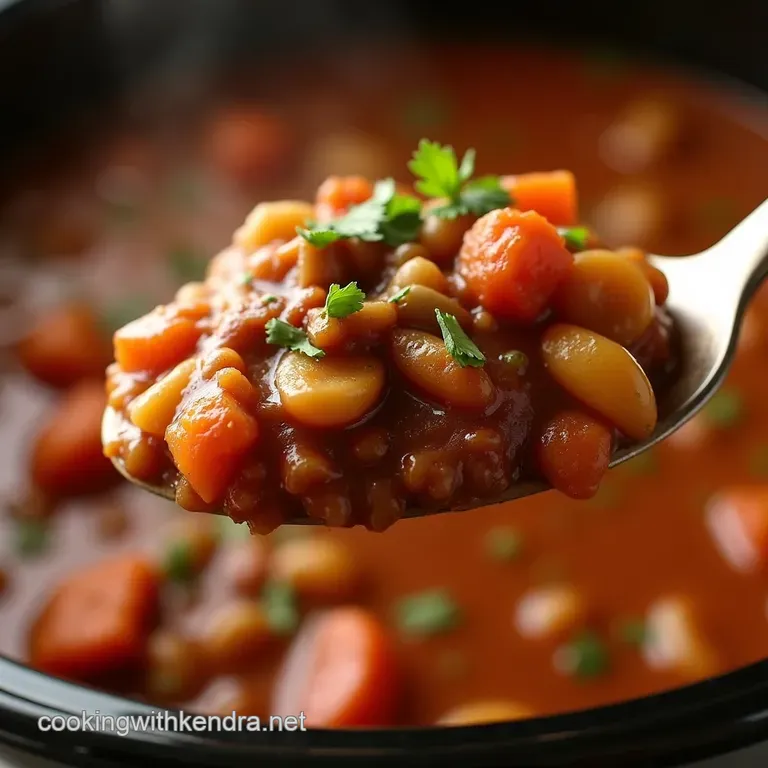 The Ultimate Set It and Forget It Crock Pot American Goulash presentation