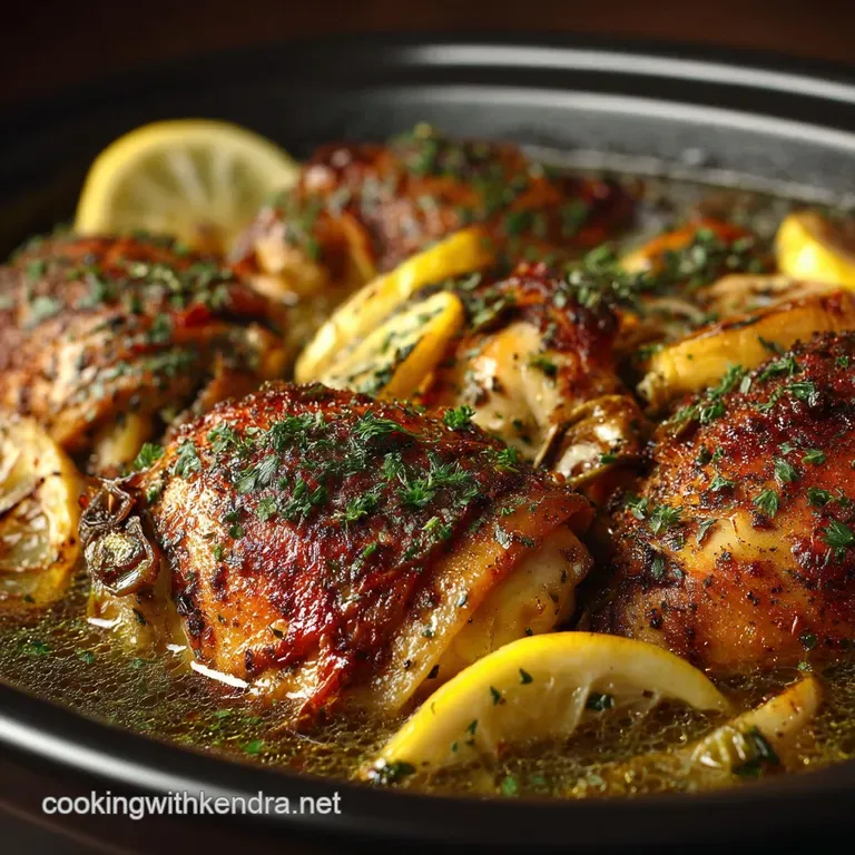 Setitandforgetit Zesty Lemon Garlic Chicken the Ultimate Crock Pot Comfort presentation