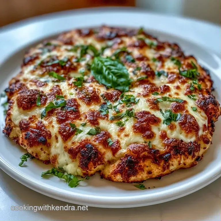 Sliced thin-crust pizza on a rustic wooden board with a dusting of flour and a side of fresh cherry tomatoes.