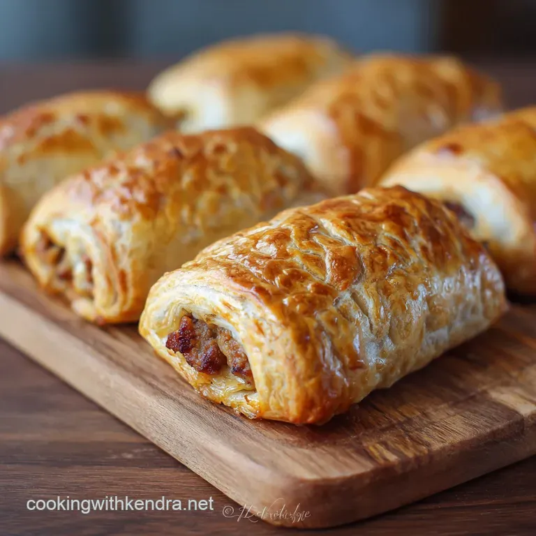 Easy Game Day Food: the Goal-Scoring Pub-Style Cheesy Sausage Rolls presentation