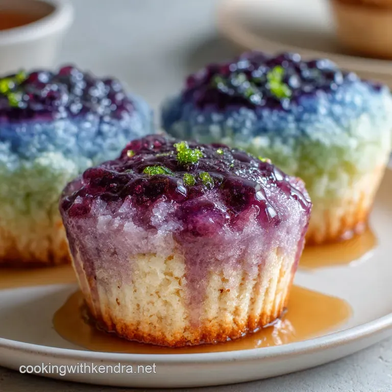 The Rainbow Riot Brilliant Jello Poke Cupcakes presentation