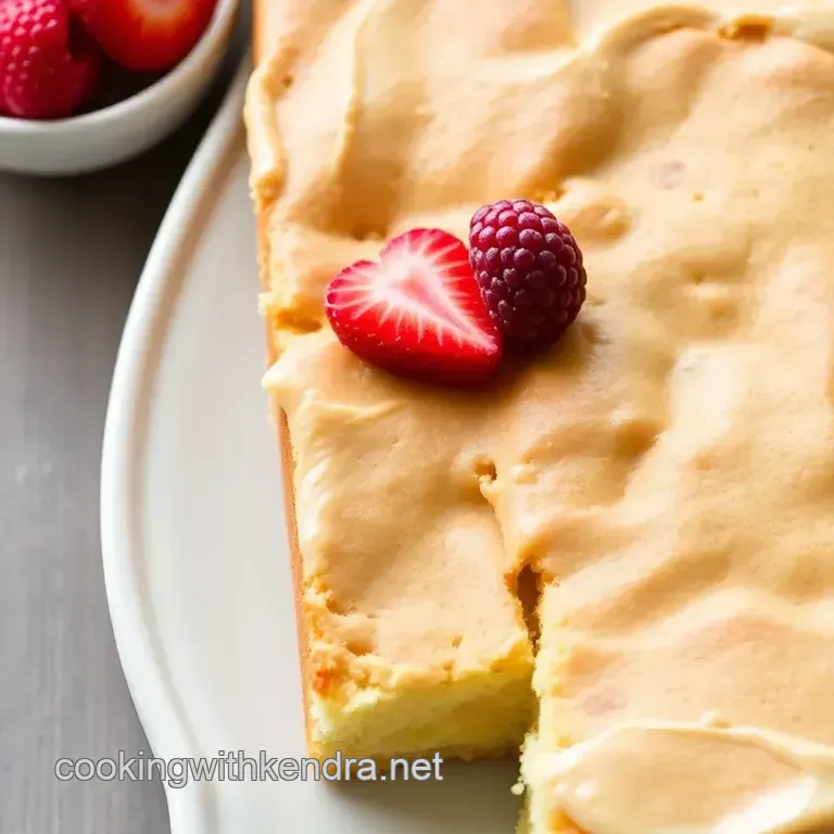 Easy Kefir Sheet Cake presentation