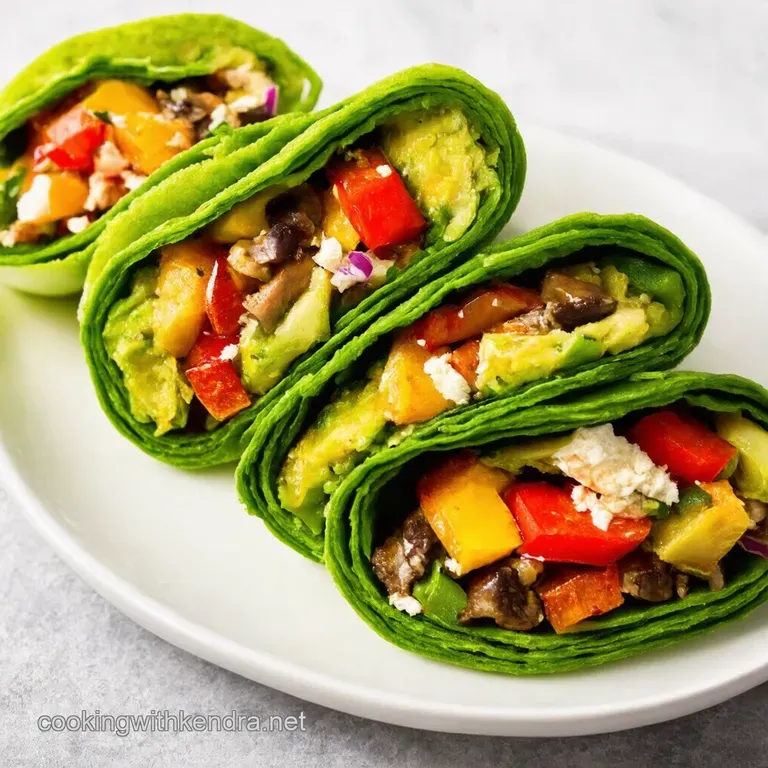 Easy Mediterranean Veggie Wraps