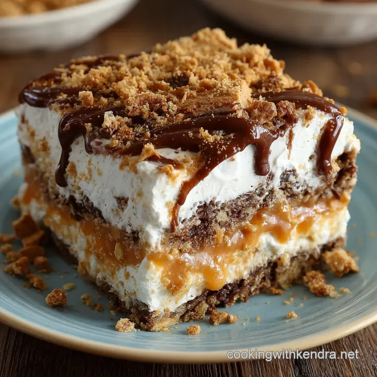 The Milliondollar Butterfinger Crunch Cake Easy Elevated presentation