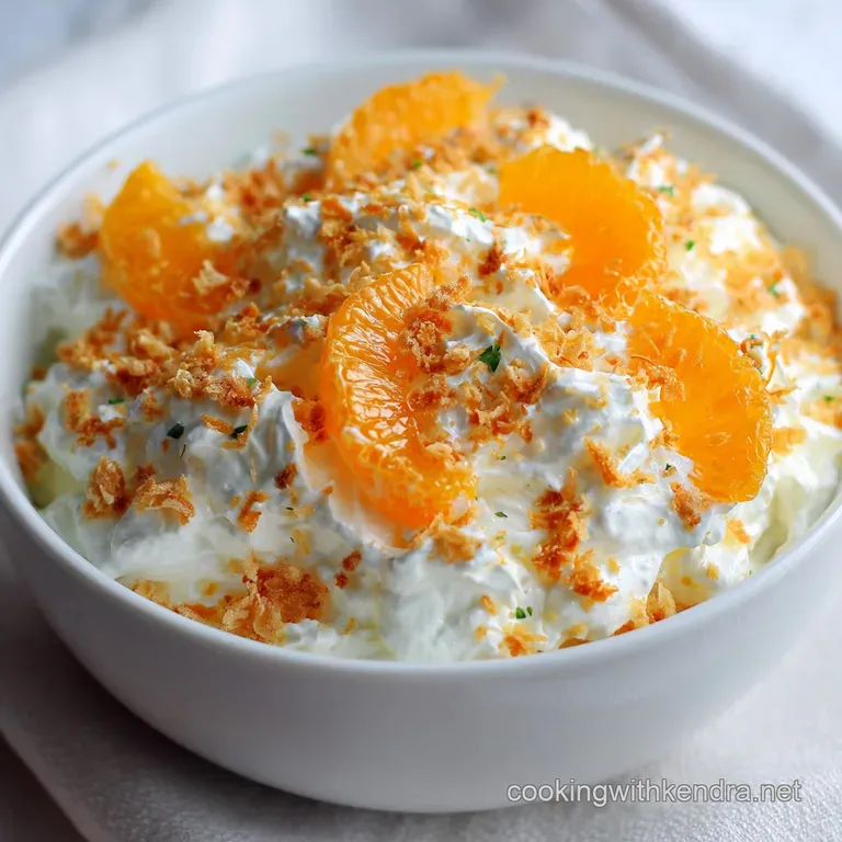 Orange Fluff Salad: The Sunshine Cloud Effortless 10-Minute Dessert