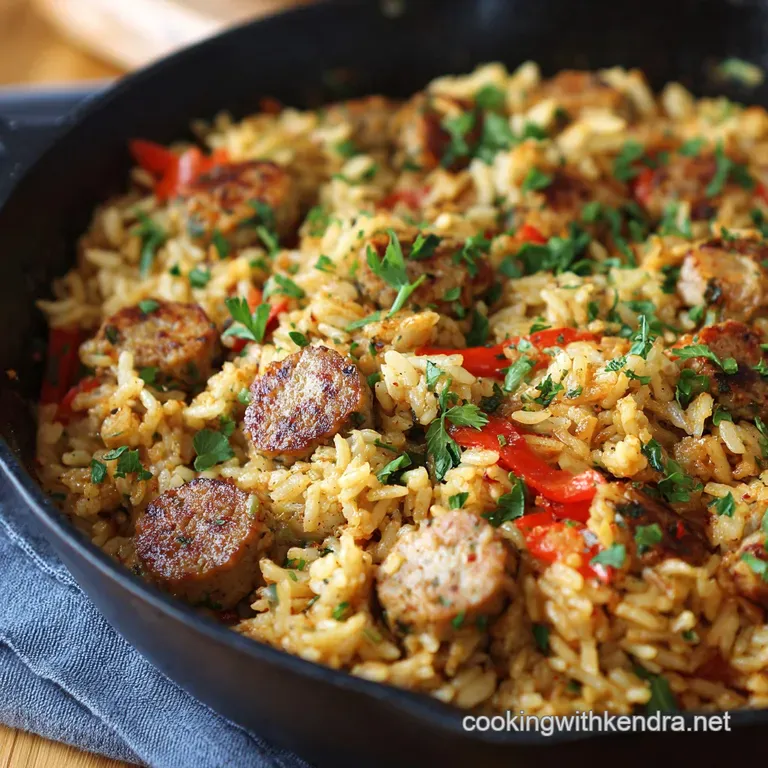 Sausage and Rice Skillet: The Comforting One-Pan Italian Weeknight Dinner