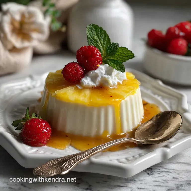 The Perfect No-Bake Pineapple Cream Dessert presentation