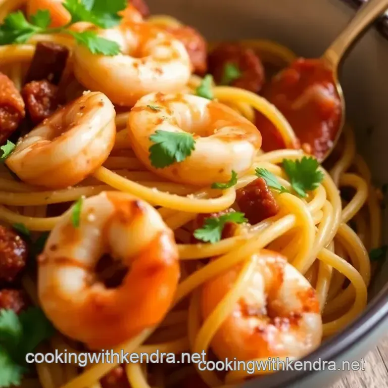 Easy Prawn and Chorizo Linguine: 5 Delicious Ways to Ignite Your Dinner! presentation