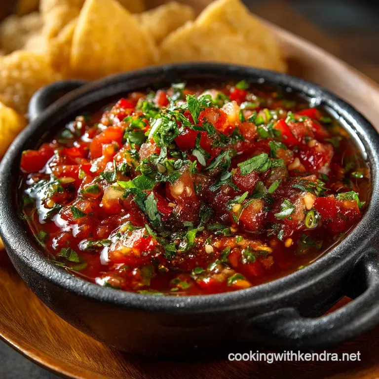 The Bottomless Bowl Silky Smooth Restaurantstyle Salsa presentation
