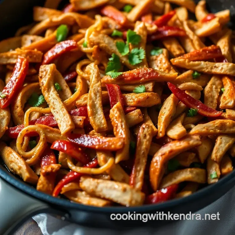 Easy Skillet Chicken Fajitas presentation