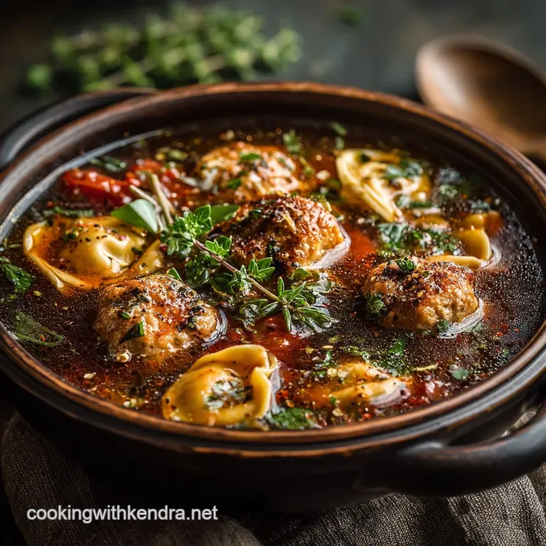 The Ultimate Slow Cooker Set It and Forget It Meatball Tortellini Soup