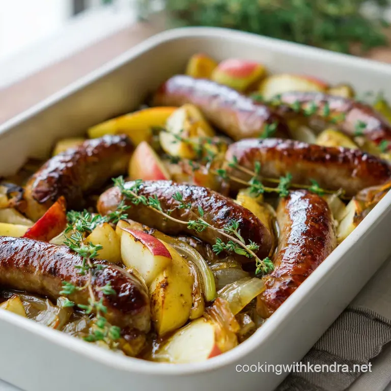 Smokies Dinner Recipe: The Great British Sausage Apple Thyme Tray Bake