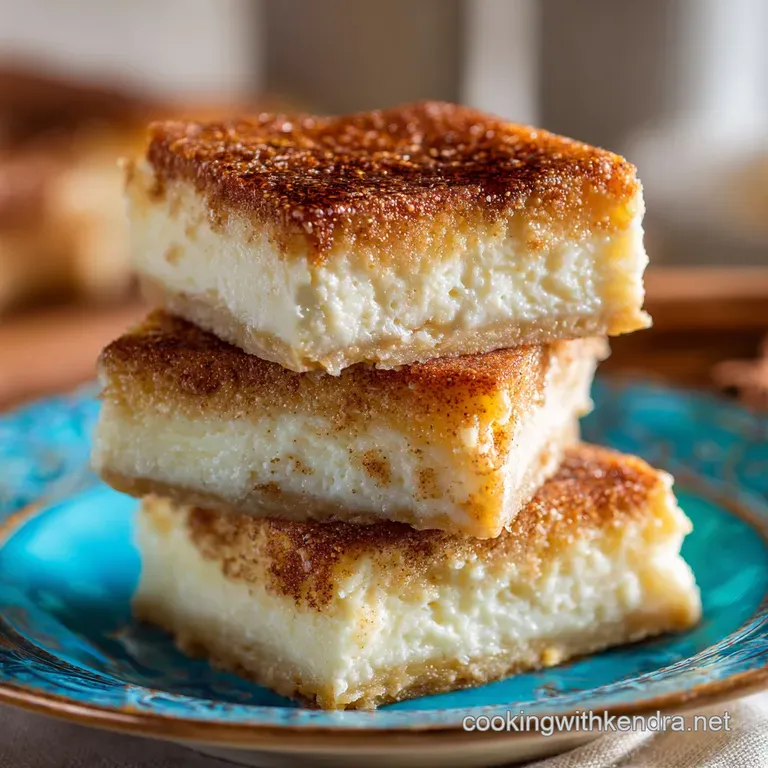 Golden Hugs and Creamy Dreams Easy Sopapilla Cheesecake Squares presentation