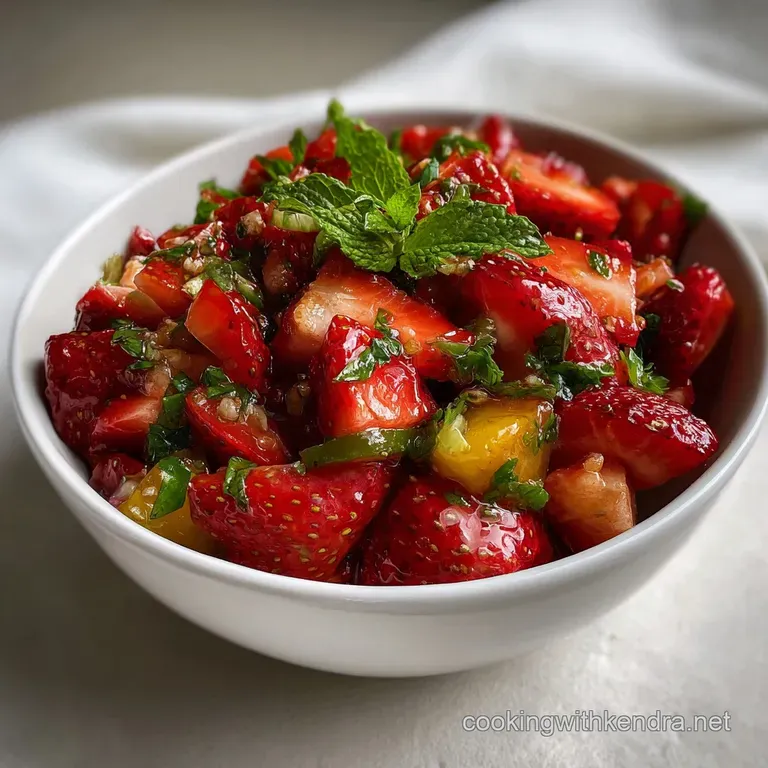 Strawberry Salsa: Fresh Mint and Lime Recipe