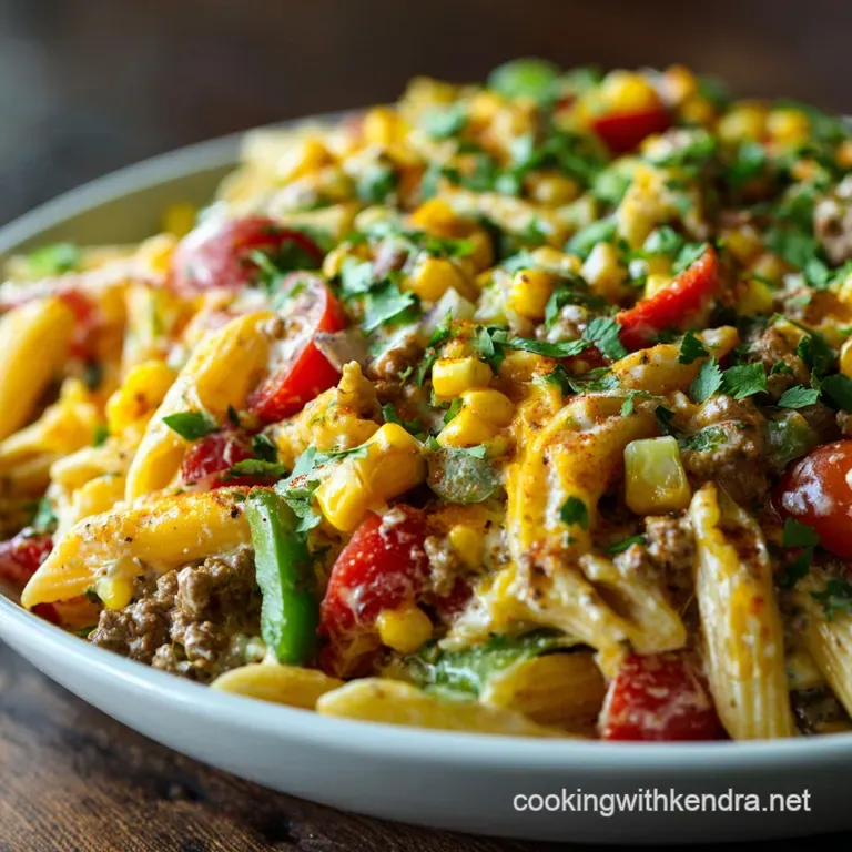 Taco Pasta Salad: The Supreme Easy Tex-Mex Summer Fiesta Bowl