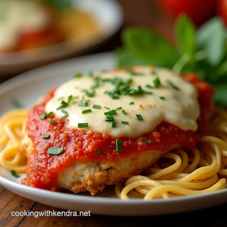 Easy Weeknight Chicken Parmesan presentation