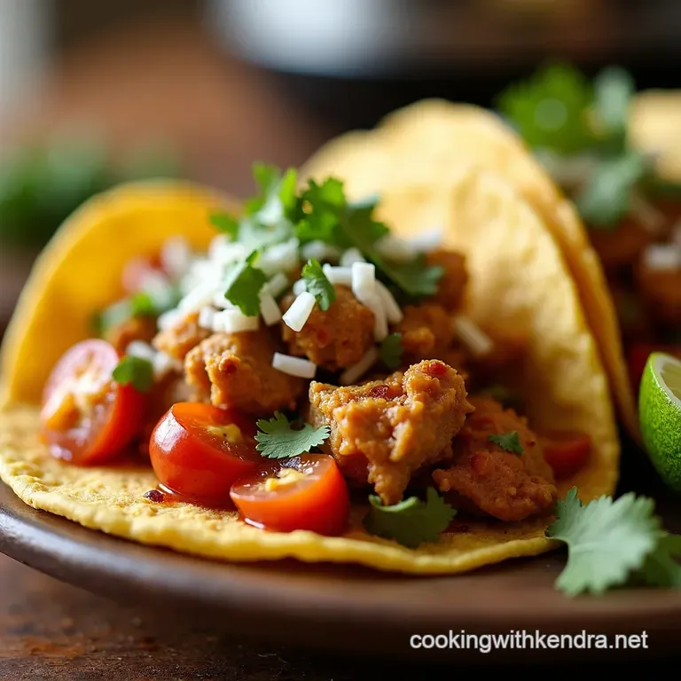 Effortless Fiesta Slow Cooker Chicken Tacos presentation