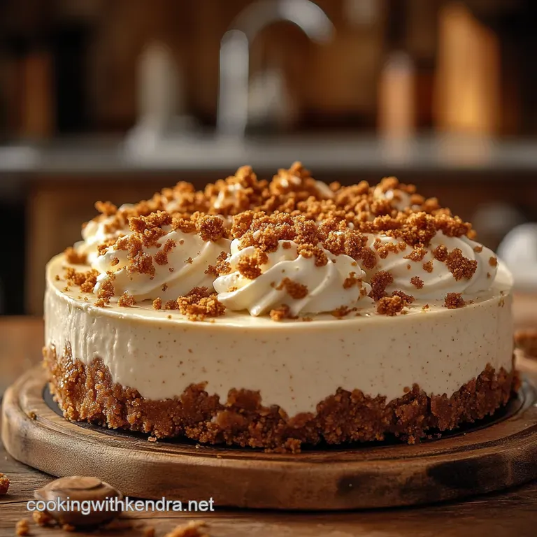 Effortless Nobake Biscoff Cheesecake Spoton Recipe presentation