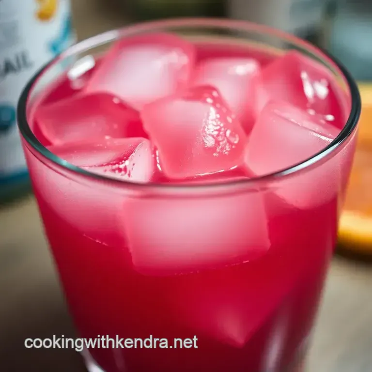 Electric Kool-Aid Cocktail: Liquid Cocaine presentation
