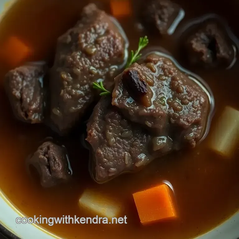 Elegant Beef Consommé: A Classic French Delicacy presentation