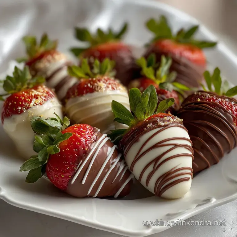Chocolate Dipped Strawberries: Elegant Easy Recipe presentation