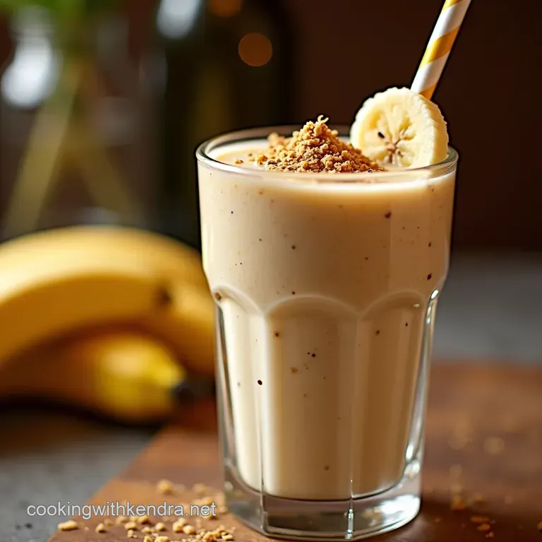 Elviss Favourite Smoothie Peanut Butter Banana Bliss presentation