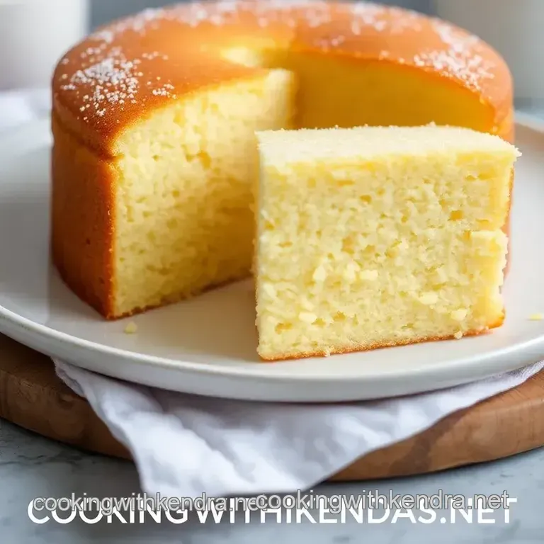 Fatless Sponge Cake presentation