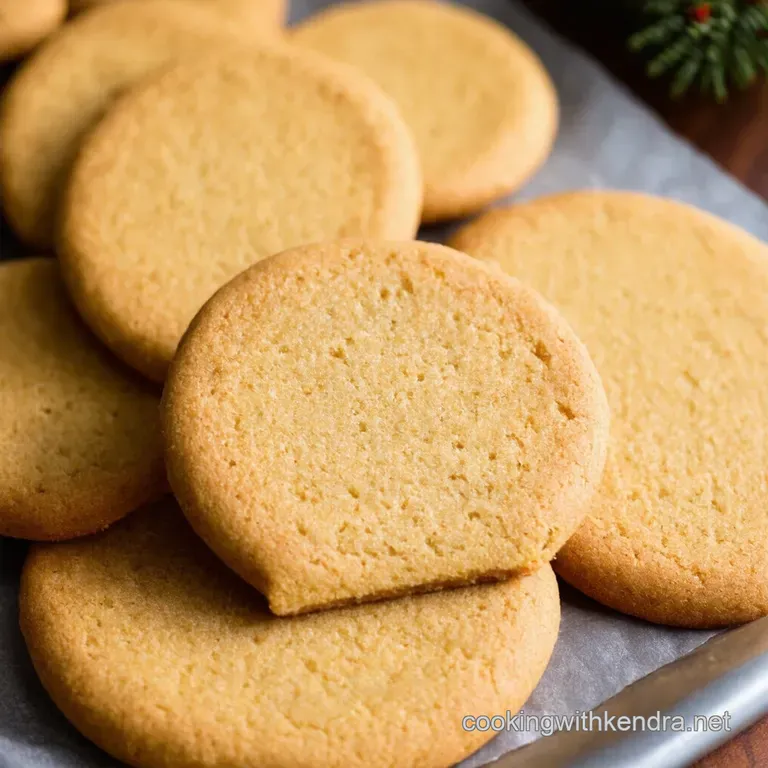 Festive Spiced Shortbread Christmas Cookies
