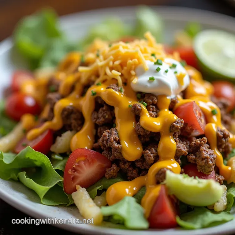 The Best Easy Taco Salad Recipe with Creamy Dressing