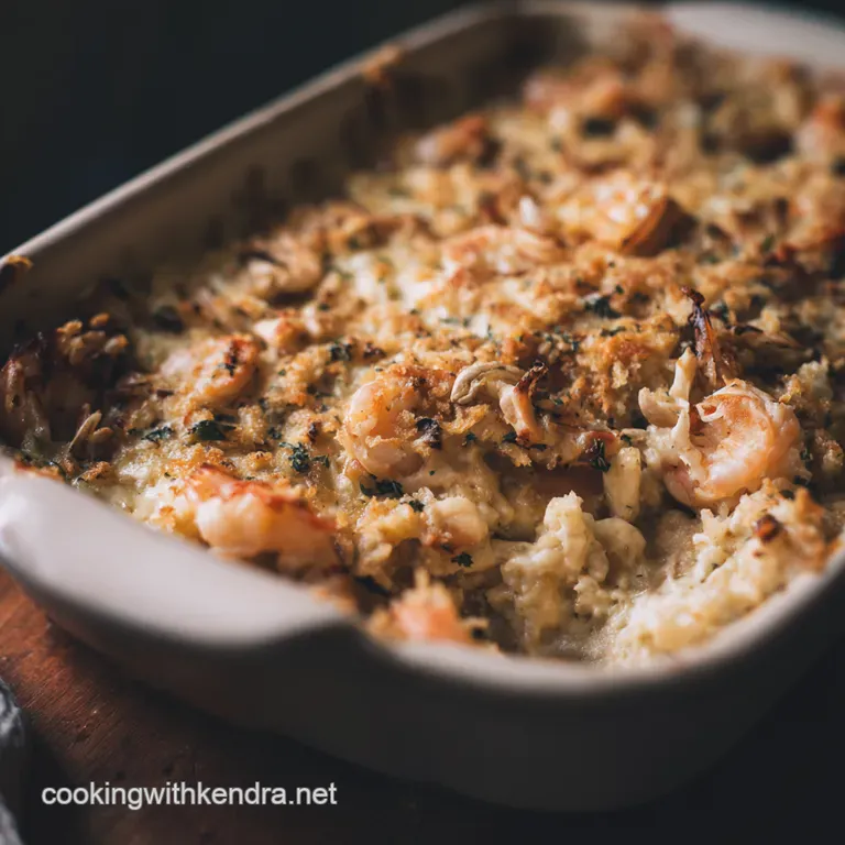 Fisherman' s Wharf Seafood Casserole presentation