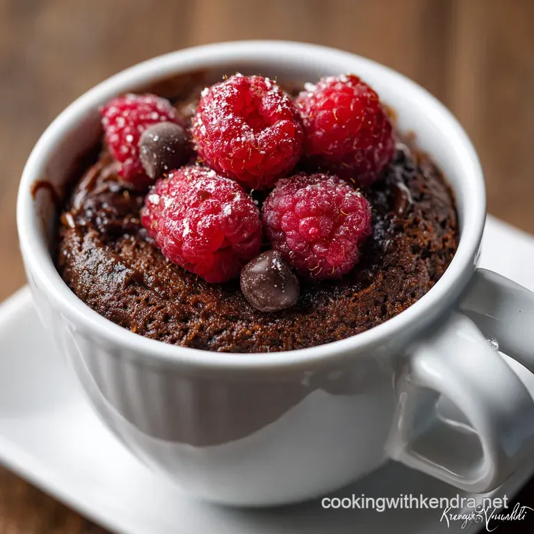 The Fiveminute Emergency Chocolate Fudge Mug Cake presentation
