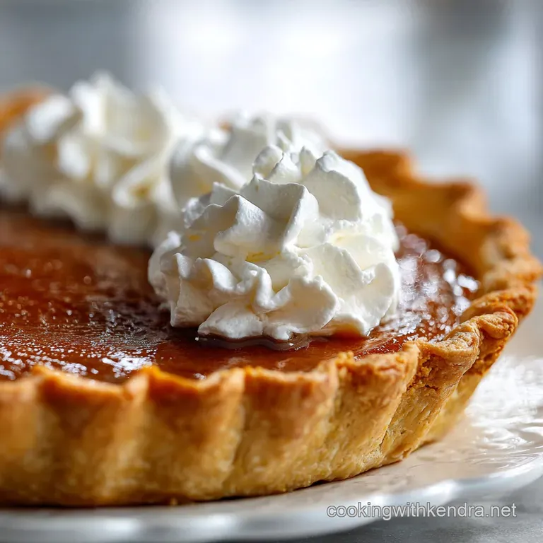 Pumpkin Pie: the Flawless Deep-Dish Spiced Autumn Classic presentation
