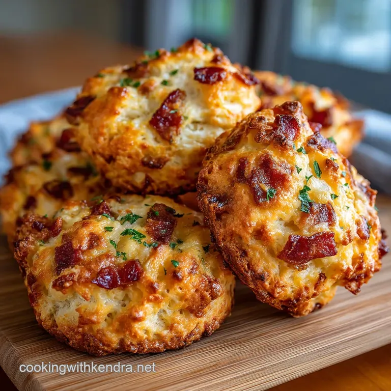 Properly Moreish Cheesy Bacon Puffs Fluffy Cheddar and Smoked Bacon Biscuits presentation
