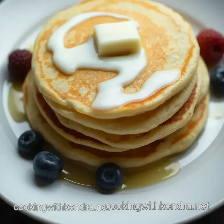Fluffy Yogurt Pancakes: a Fruity Delight presentation