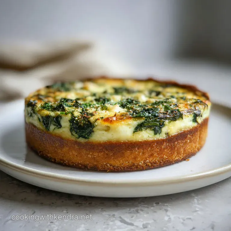 Food Quiche Recipe with Spinach: Silky Custard