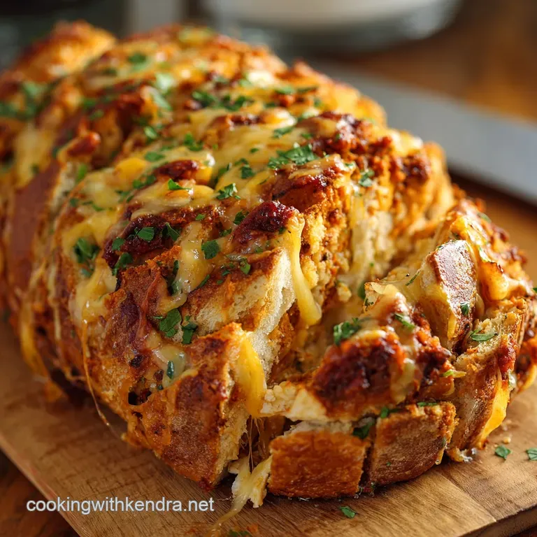 Football Party Foods: The Great Chicken Chorizo Cheese Pull-Apart Cob Loaf