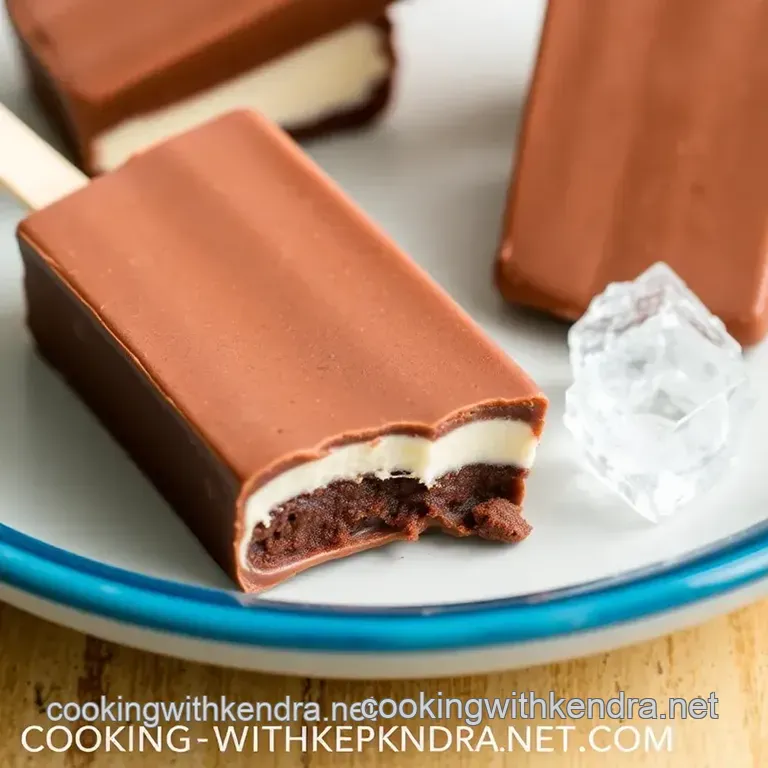 Chocolate Fudge Pops presentation