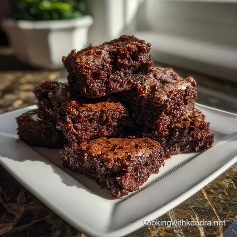 Fudgy Gluten Free Black Bean Brownies: No Flour! presentation
