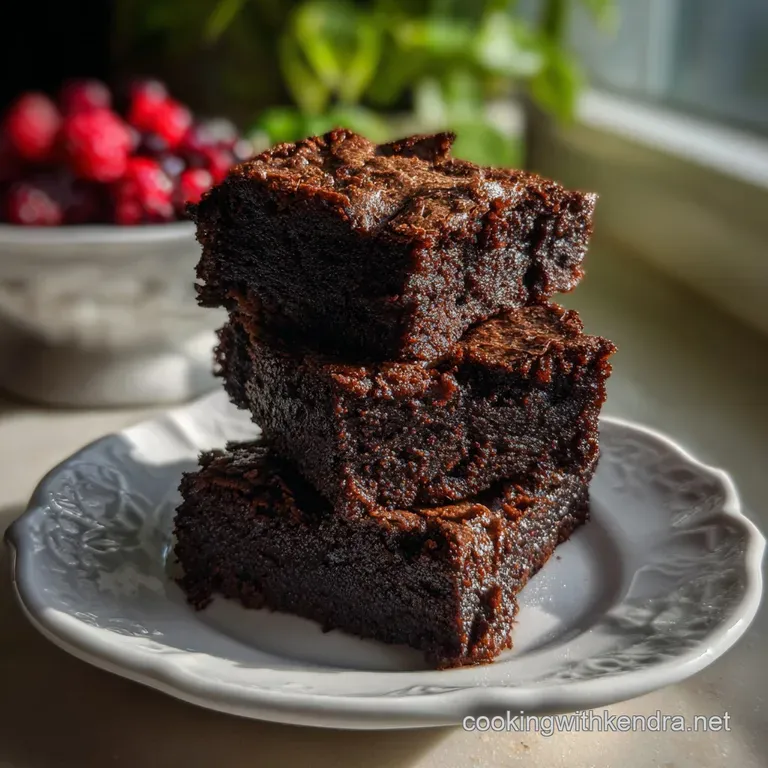 Fudgy Gluten Free Black Bean Brownies: No Flour!